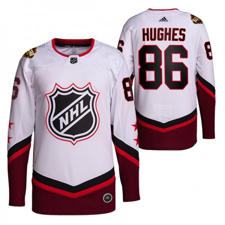 Herren Eishockey New Jersey Devils Trikot 2022 NHL All-Star Devils Jack Hughes 86 2022 NHL All-Star Weiß Authentic